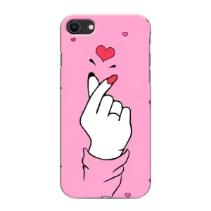Чехол с принтом для iPhone 8 (AlphaPrint - Знак сердечка)