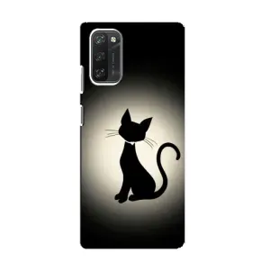 Чохол з принтом для Blackview A100 (AlphaPrint) Модні коти (Силует котика)