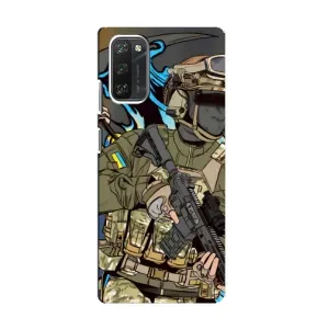 Чехлы с картинкой ЗСУ для Blackview A100 (AlphaPrint) (Воїн ЗСУ)