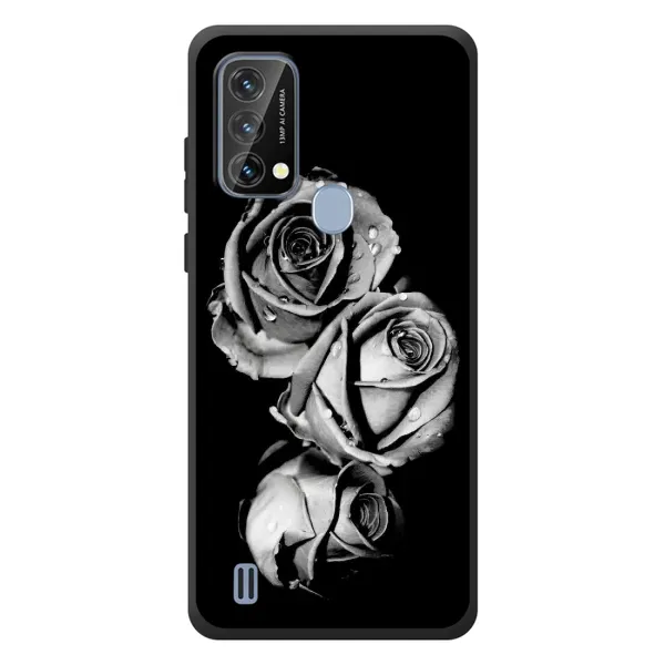 Чохол з принтом «Чорна троянда» для Blackview A50
