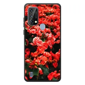 Чохли з квітами для Blackview A50 (VPrint) (Квіти червоні)