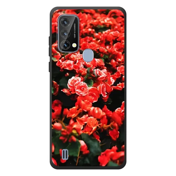 Чехол с принтом «Цветы красные» для Blackview A50