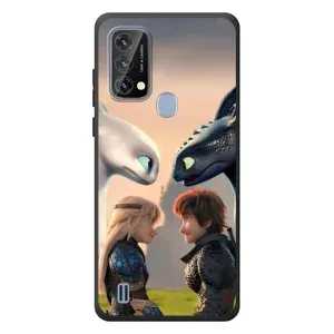Чехол как приручить дракона на Blackview A50 (Иккинг и Астрид)
