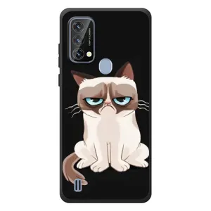 Чохол з принтом для Blackview A50 (AlphaPrint) Модні коти (Сумний кіт)