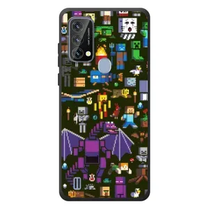 Чохол Майнкрафт на Blackview A50 (AlphaPrint) Minecraft (Колаж Майнкрафт)