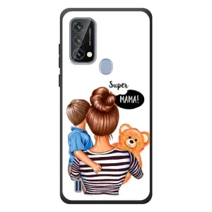 Чохол з друком для Blackview A50 - (Мама з дитинкою) (AlphaPrint) (Мама з синочком)