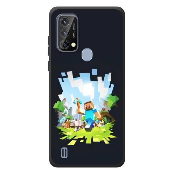 Чохол з принтом «персонажі Minecraft» для Blackview A50