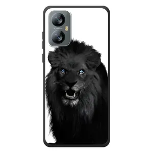 Чехлы с картинками животных Blackview A52 Pro (Черный ЛЕВ)