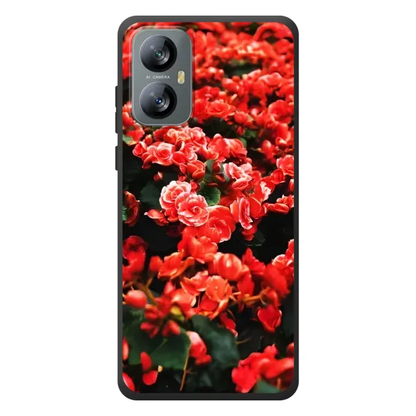 Чехол с принтом «Цветы красные» для Blackview A52 Pro