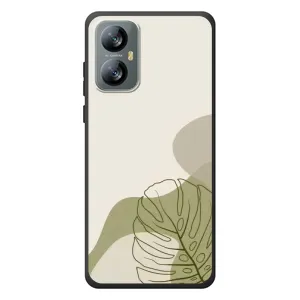 Силконовий чохол з принтом в квітах на Blackview A52 Pro (Зелена монстера дизайн)