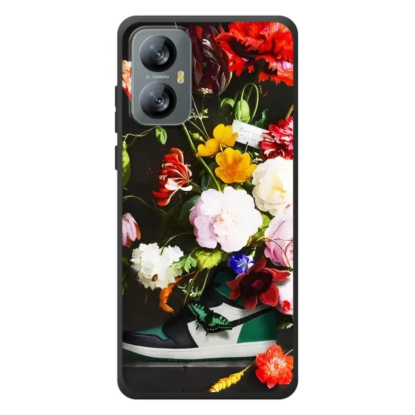 Чехол с принтом «Nike цветы» для Blackview A52 Pro