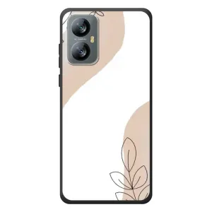 Силконовий чохол з принтом в квітах на Blackview A52 Pro (Нюдова гілочка абстракція)