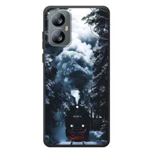 Новогодние, Праздничные Чехлы для Blackview A52 Pro - 2024 год (Зимний поезд)
