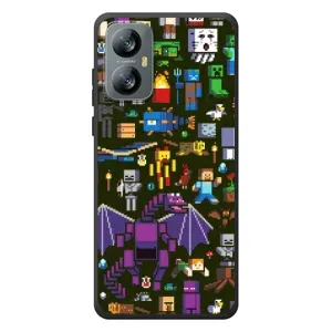Чохол Майнкрафт на Blackview A52 (AlphaPrint) Minecraft (Колаж Майнкрафт)
