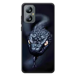 Чехол с картинкой «Хищники» для Blackview A52 (Черная змея)
