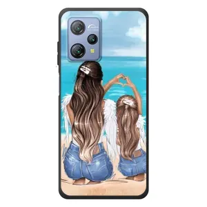 Чехол с печатью для Blackview A53 Pro - (Мама с ребенком) (AlphaPrint) (Мама с доченькой)