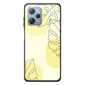 Силиконовый чехол с принтом в цветах на Blackview A53 Pro (Желтая монстера арт)