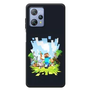 Чехол Майнкрафт на Blackview A53 Pro (AlphaPrint) Minecraft (персонажи Minecraft)