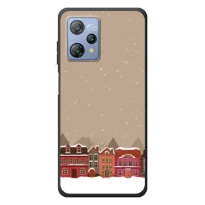Новогодние, Праздничные Чехлы для Blackview A53 Pro - 2024 год (Зимний город)