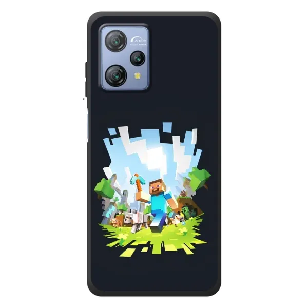 Чохол з принтом «персонажі Minecraft» для Blackview A53