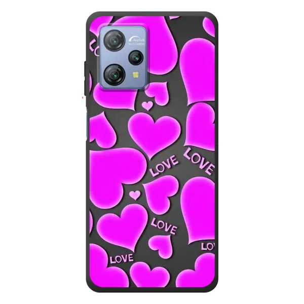 Чохол з принтом «Pink hearts» для Blackview A53