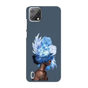 Чехлы (ART) Цветы на Blackview A55 (VPrint) (Цветы на голове)