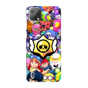 Чехол для Blackview A55 Бравл Старс (VPrint) (Лого Brawl Stars)