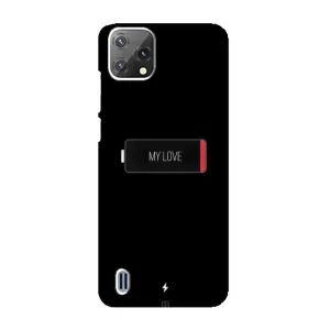Чехлы для любимой на Блеквью А55 (VPrint) (Love battery)