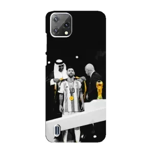 Чехлы для Blackview A55 (Leo чемпион) (AlphaPrint) (Месси в накидке)