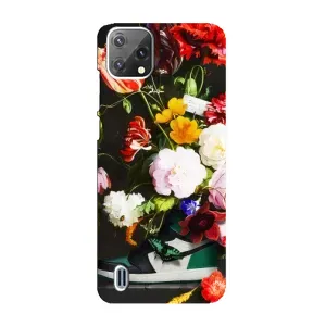 Брендновые Чехлы для Blackview A55 - (PREMIUMPrint) (Nike цветы)