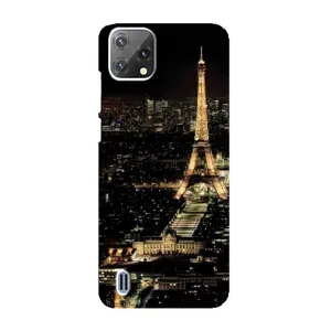 Чехол Эйфелева Башня для Blackview A55 - (AlphaPrint) (Ночной Париж)