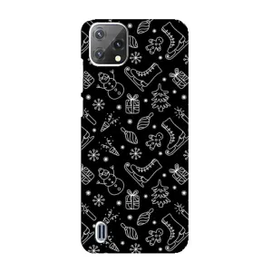 Новогодние, Праздничные Чехлы для Blackview A55 - 2024 год (Новогодний фон)