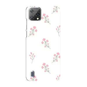 Чехол с розовым рисунком для Blackview A55 (Розовые цветы)