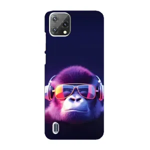 Чехол с Обезьянами Blackview A55 - (AlphaPrint) (Стильная обезьяна)