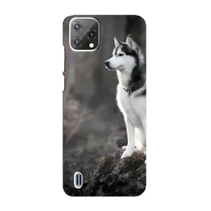 Чехол с Хаски для Blackview A55 - (AlphaPrint) (Верный пес)