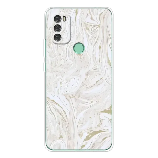 Чехол с принтом «Белый мрамор» для Blackview A70 Pro