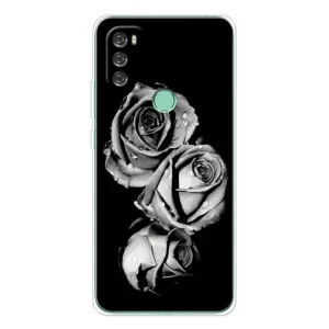Чехол с принтом «Черная роза» для Blackview A70 Pro