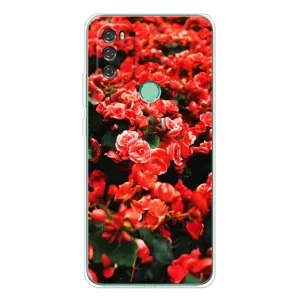 Чехол с принтом «Цветы красные» для Blackview A70 Pro