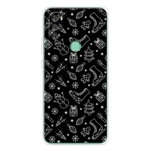 Новорічні, Святкові Чохли для Blackview A70 Pro - 2024 год (Новорічний фон)