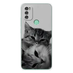 Чехол с принтом «Пара котов» для Blackview A70 Pro