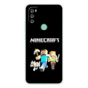 Чехол Майнкрафт на Blackview A70 (AlphaPrint) Minecraft (герои Minecraft)