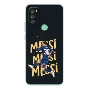 Чехлы для Blackview A70 (Leo чемпион) (AlphaPrint) (Messi ПСЖ)