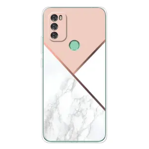 Мраморный чехол на Blackview A70 (VPrint) (Тройной мрамор)