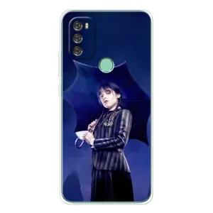 Чохли Венсдей на Blackview A70 Уенсдей (AlphaPrint) (Венздей з парасолькою)