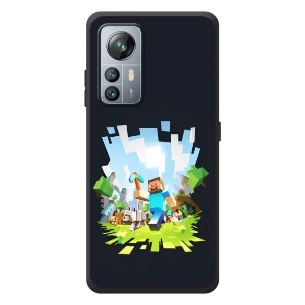 Чохол з принтом «персонажі Minecraft» для Blackview A85