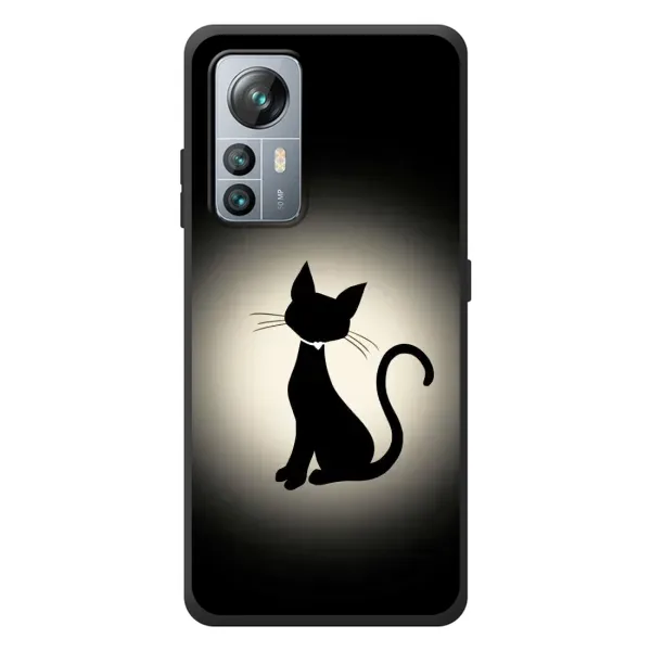 Чохол з принтом «Силует котика» для Blackview A85