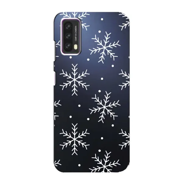 Чехол с принтом «Белые снежинки» для Blackview A90