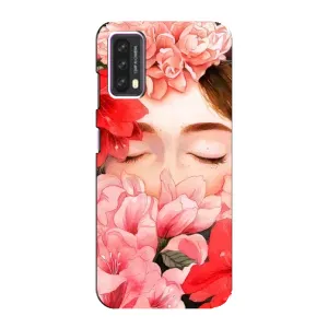 Чехлы (ART) Цветы на Blackview A90 (VPrint) (Очі в квітах)