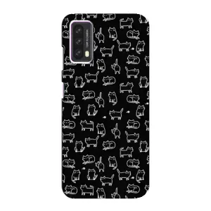Чехол с принтом для Blackview A90 (AlphaPrint) Модные коты (Меленькие котики)