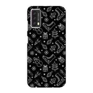 Новогодние, Праздничные Чехлы для Blackview A90 - 2024 год (Новогодний фон)